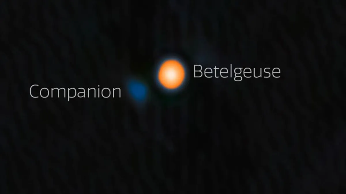 Astronomers Discover Mysterious Companion Star Orbiting Betelgeuse