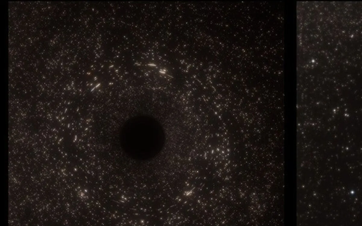 Astronomers Discover 'Space Jaws': A Black Hole Snacking on Stars 600 Million Light-Years Away