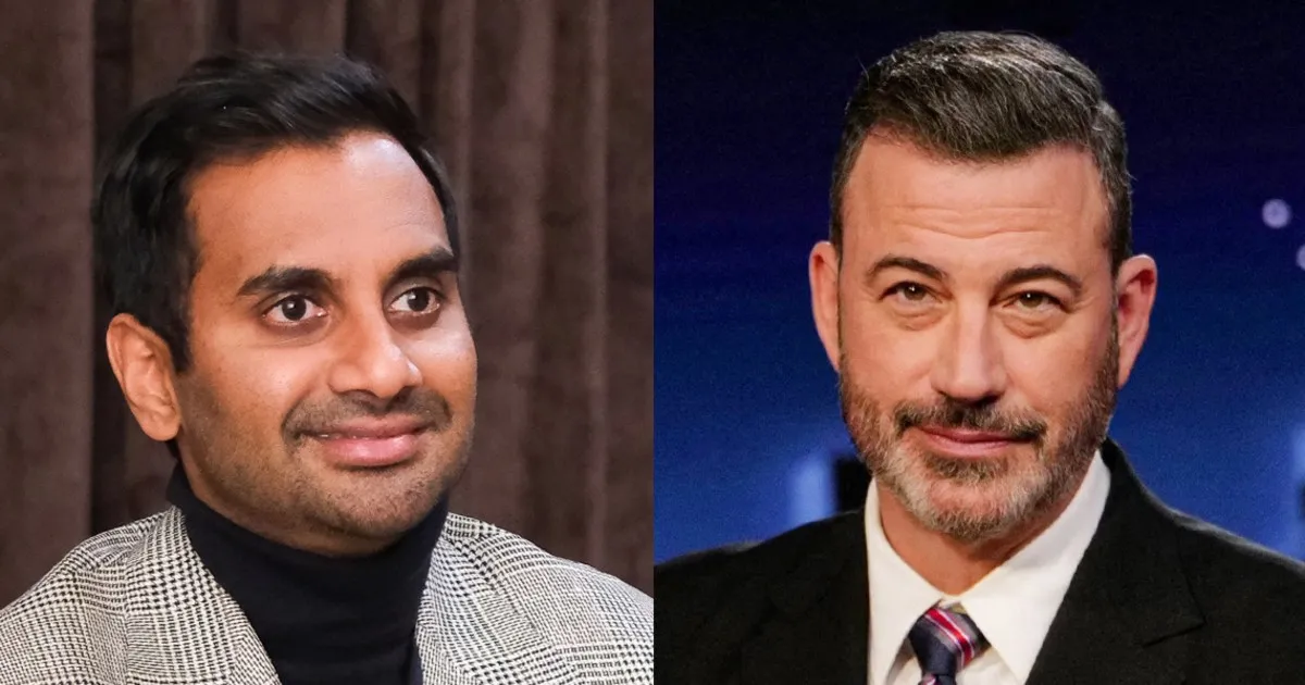 Aziz Ansari Faces Jimmy Kimmel's Tough Questions on Performing in Saudi Arabia