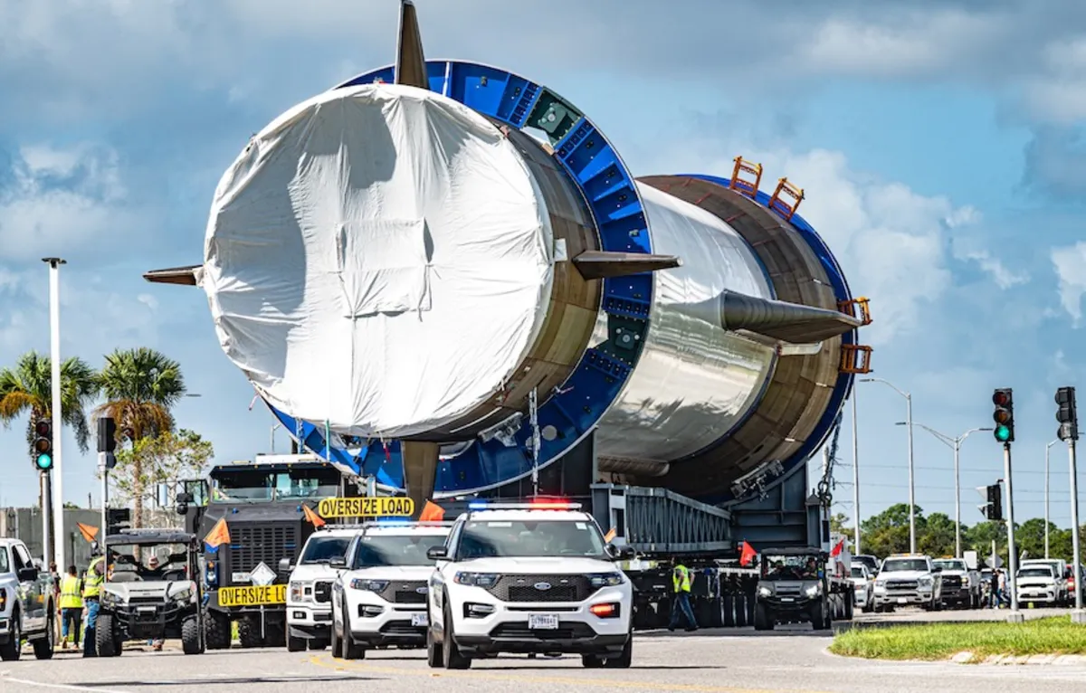 Blue Origin's New Glenn Rocket Moves to Launch Complex for NASA Mission