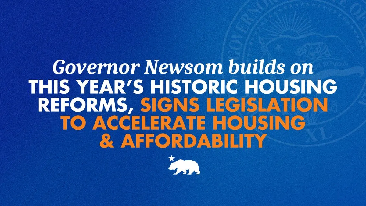 California Takes Bold Steps to Solve Housing Crisis with New Legislation