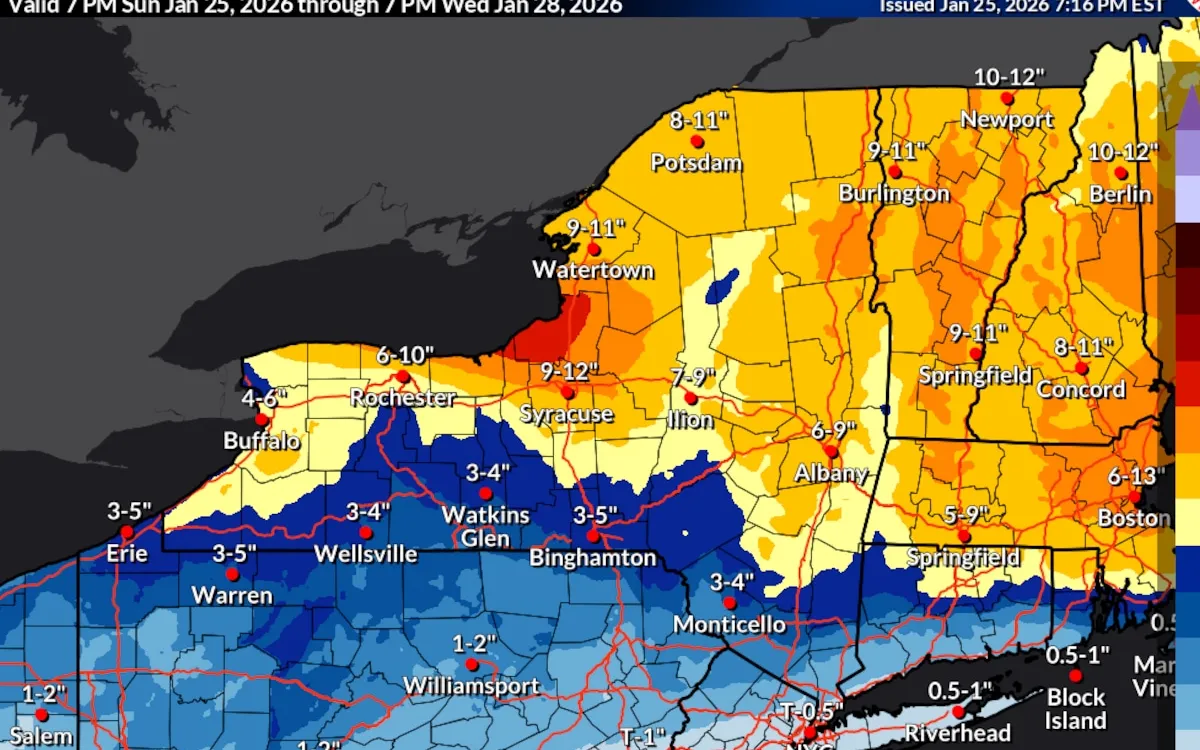 Central New York Braces for Major Winter Storm: 4 to 8 Inches Expected!