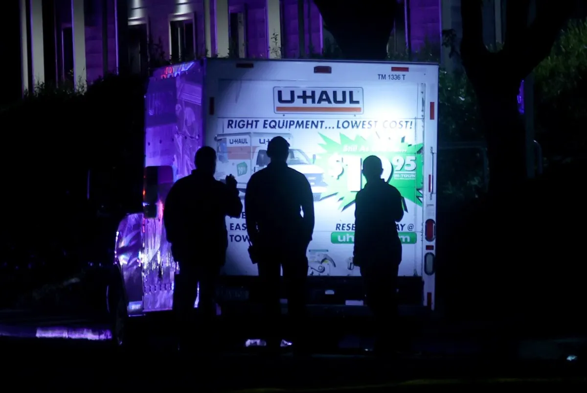 Chaos Erupts as Security Opens Fire on U-Haul at Coast Guard Island Protest