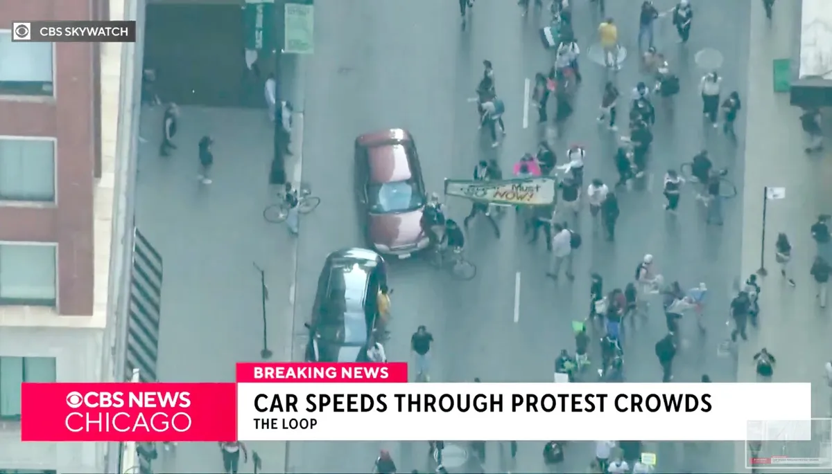 Chaos in Chicago: Driver Plows Through Immigration Protesters Amidst National Outcry