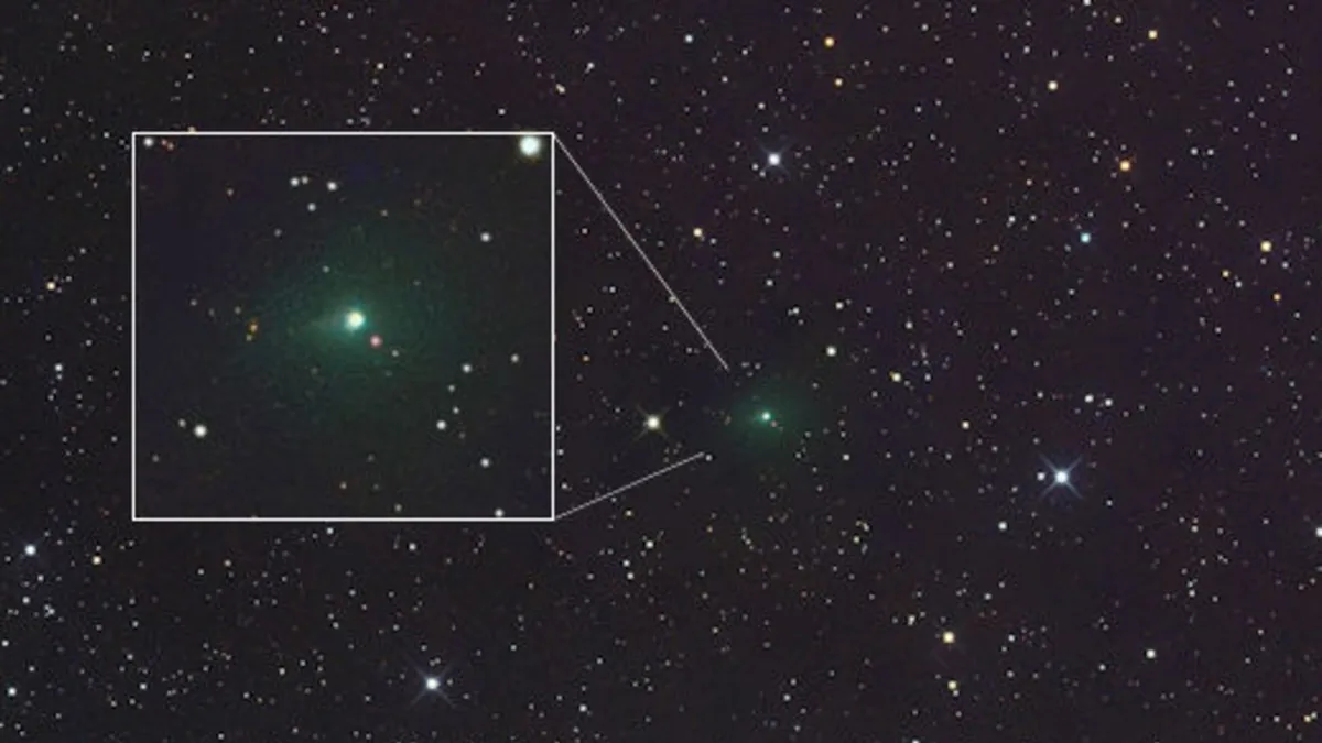 Comet 3I/ATLAS Turns Surprising Green as It Approaches the Sun