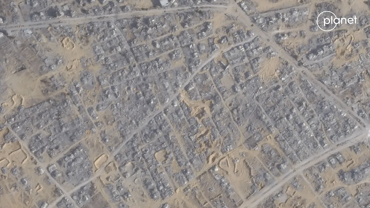 Devastation in Gaza: Satellite Images Reveal Widespread Destruction Post-Hamas Attack