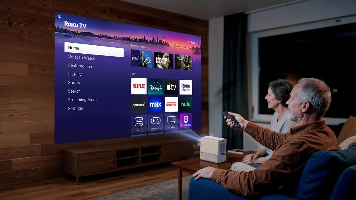 Discover the Roku TV Smart Projector: Your Ultimate Movie Night Companion!