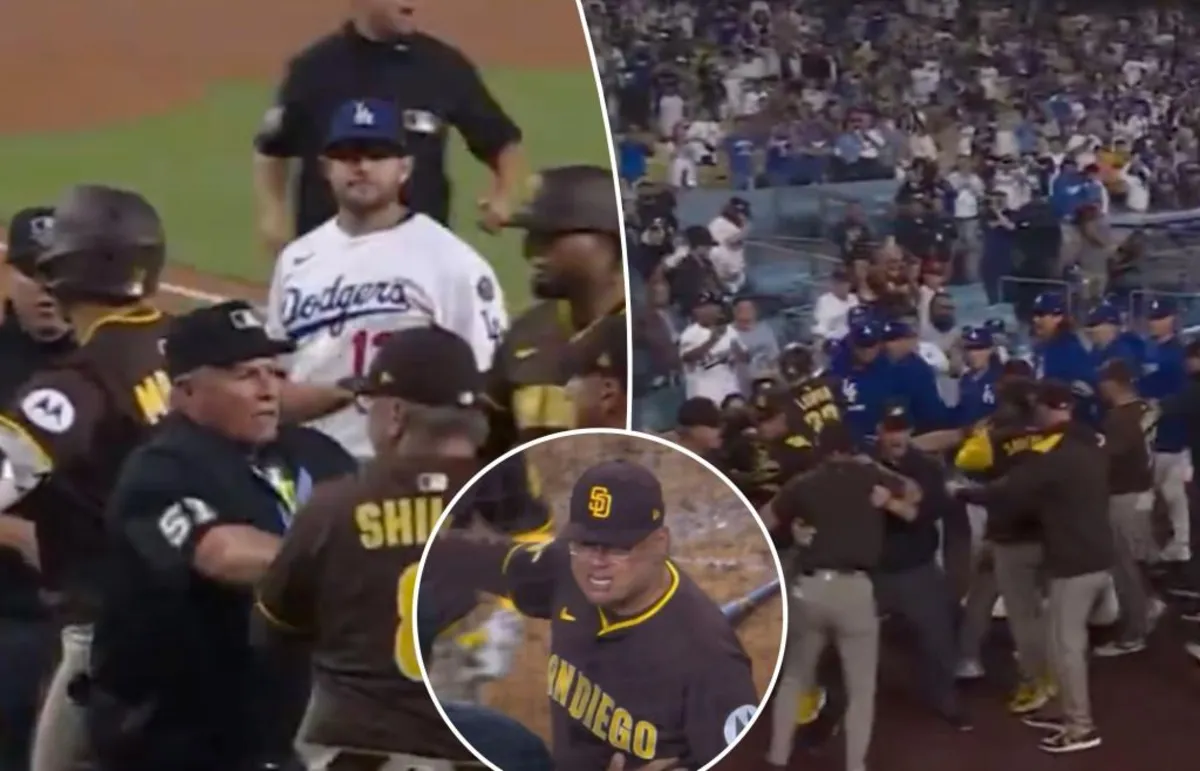 Dodgers vs. Padres: The Rivalry Heats Up with Intense Benches-Clearing Brawl