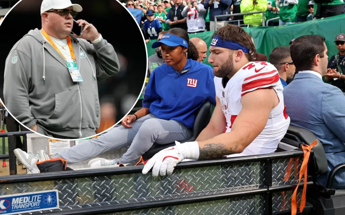 Eagles' Dom DiSandro Brings Comfort to Giants' Rookie Cam Skattebo After Injury