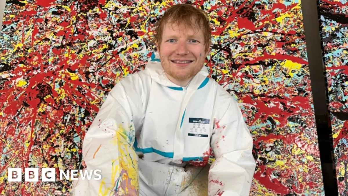 Ed Sheeran Unveils Stunning Art Exhibition: Cosmic Carpark Paintings