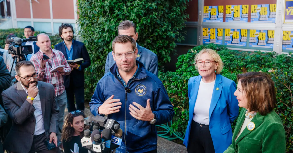 Eric Swalwell Announces Run for California Governor, Vowing to Protect Residents