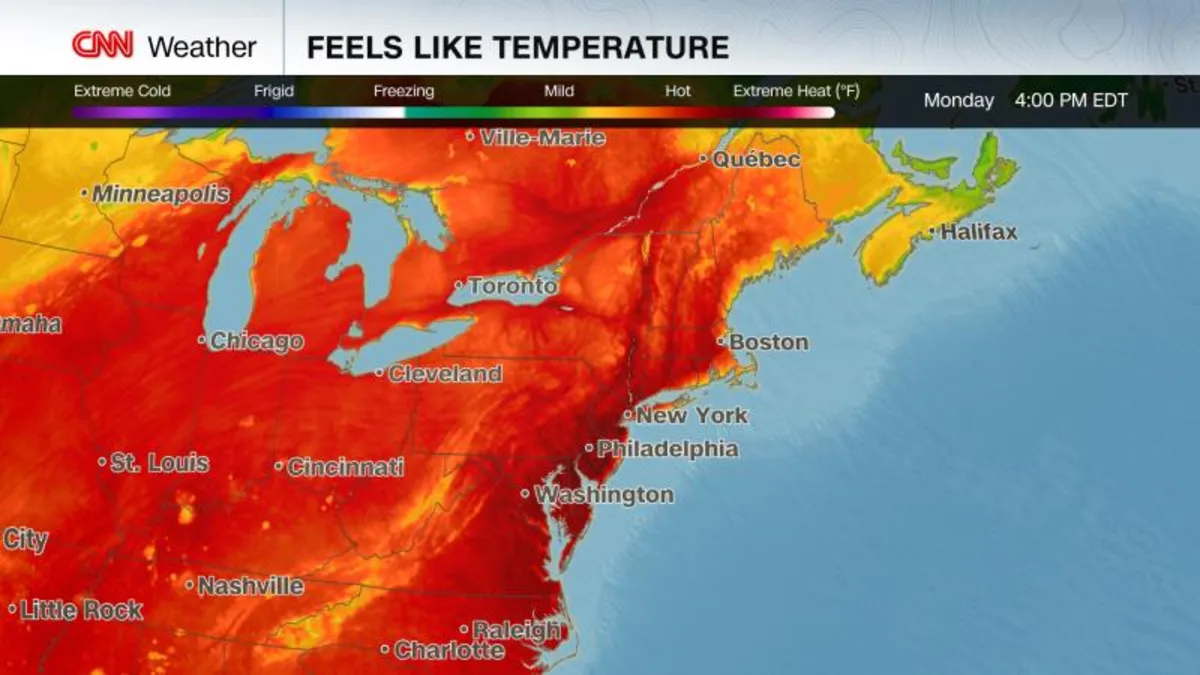 Extreme Heat Wave Hits Eastern US: Record Temperatures Expected