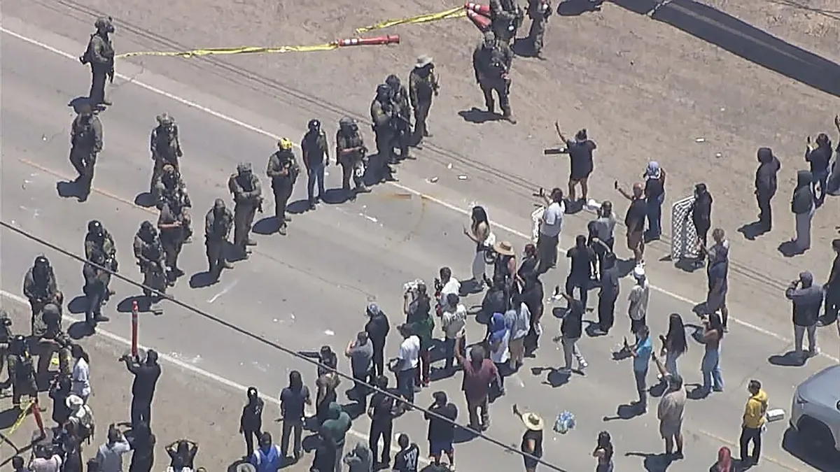 Federal Agents Clash with Protesters During Immigration Raids in Southern California