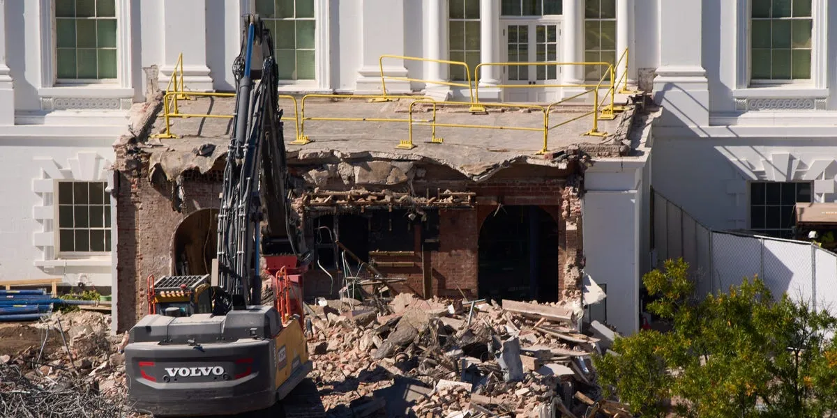Giant Hole in the White House: A Symbol of Eroding Trust?