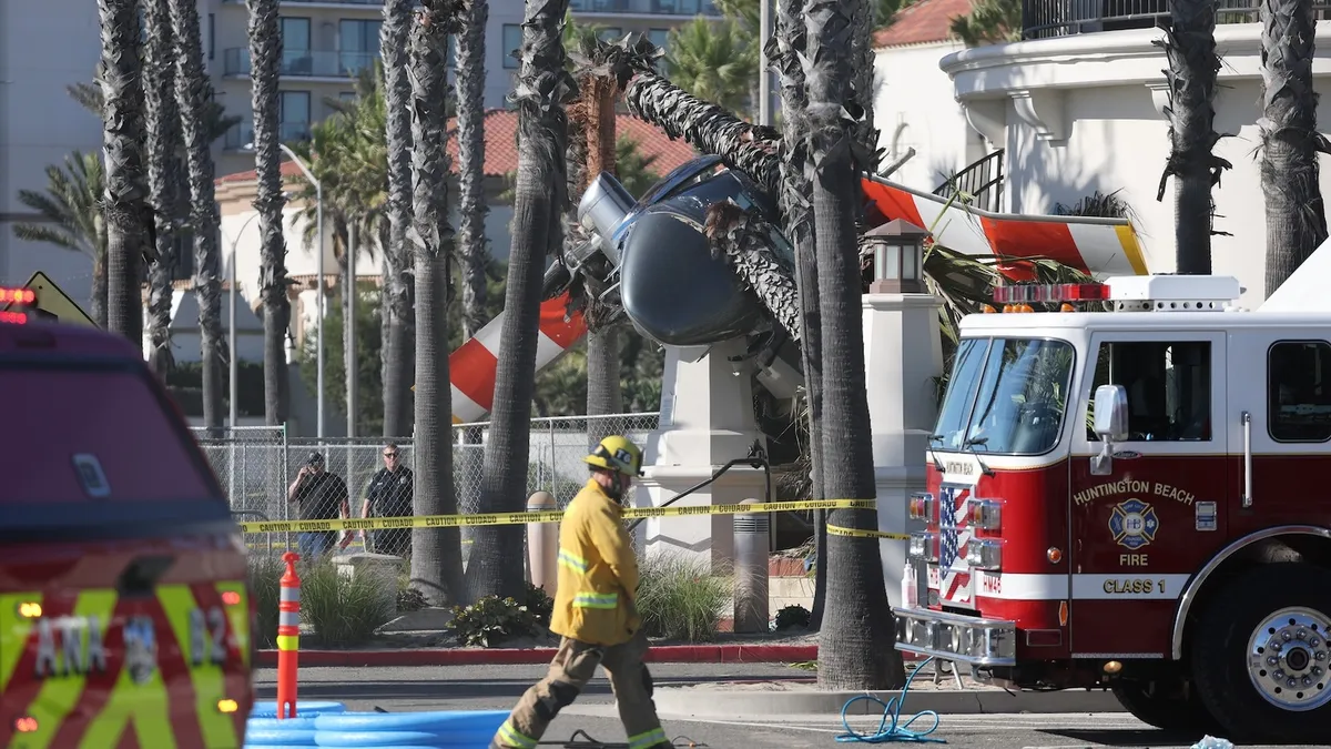 Helicopter Crash in Huntington Beach Injures Five
