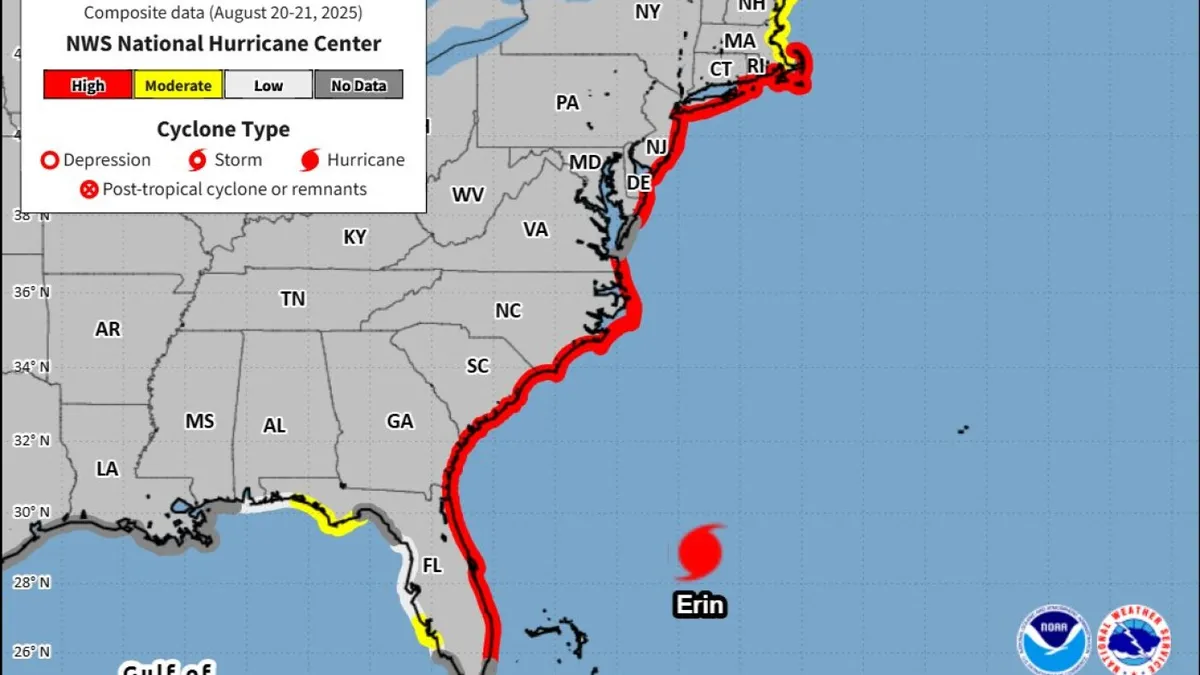 Hurricane Erin: East Coast Beaches on High Alert as Dangerous Waves Loom