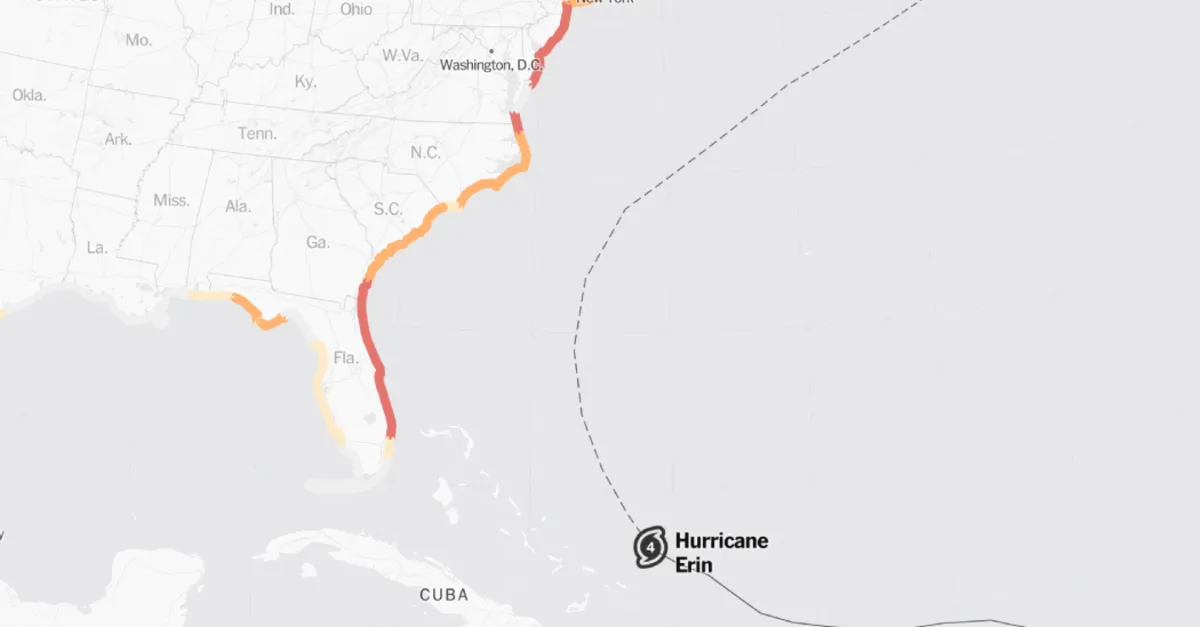 Hurricane Erin Expands: East Coast on High Alert for Rip Currents and Evacuations
