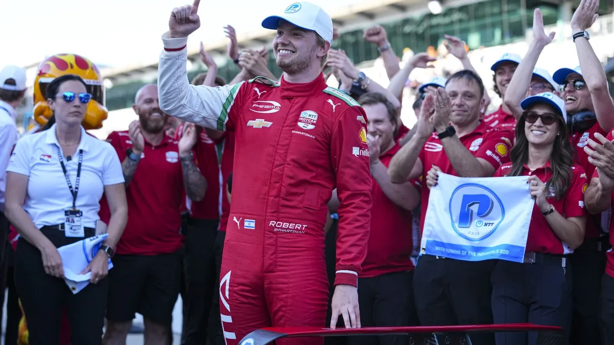 IndyCar Star Robert Shwartzman Calls for Global Peace After Stunning Pole Position at Indianapolis 500