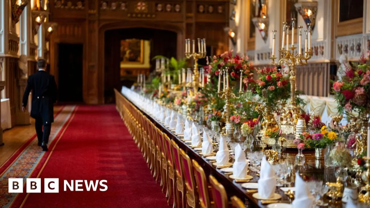 Inside the Spectacular State Banquet for President Trump at Windsor Castle