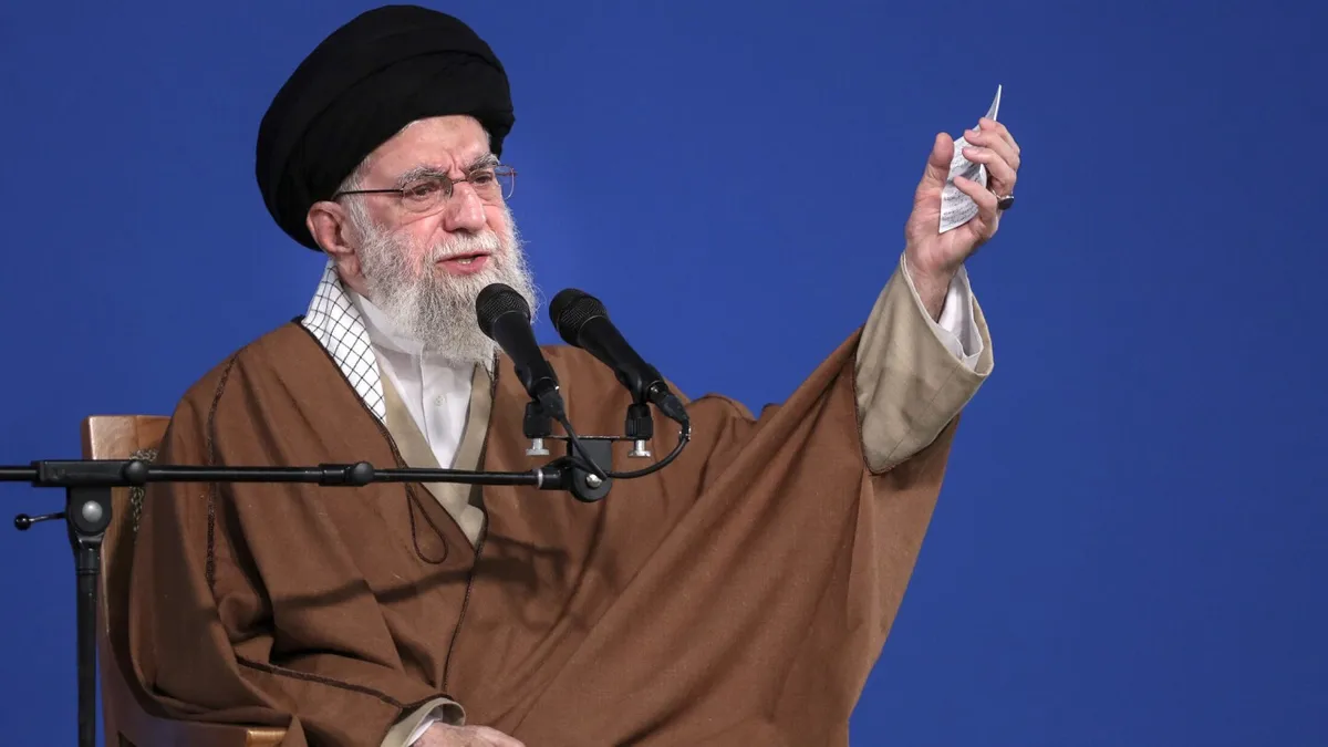 Iran's Khamenei Warns U.S. After Ceasefire: 'We Delivered a Hand Slap to America'