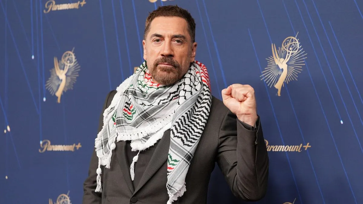 Javier Bardem Makes Bold Political Statement at Emmys with Keffiyeh Scarf