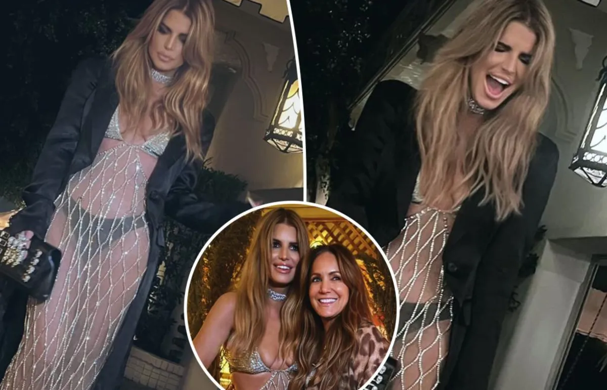 Jessica Simpson Stuns in See-Through Dress at 45th Birthday Bash
