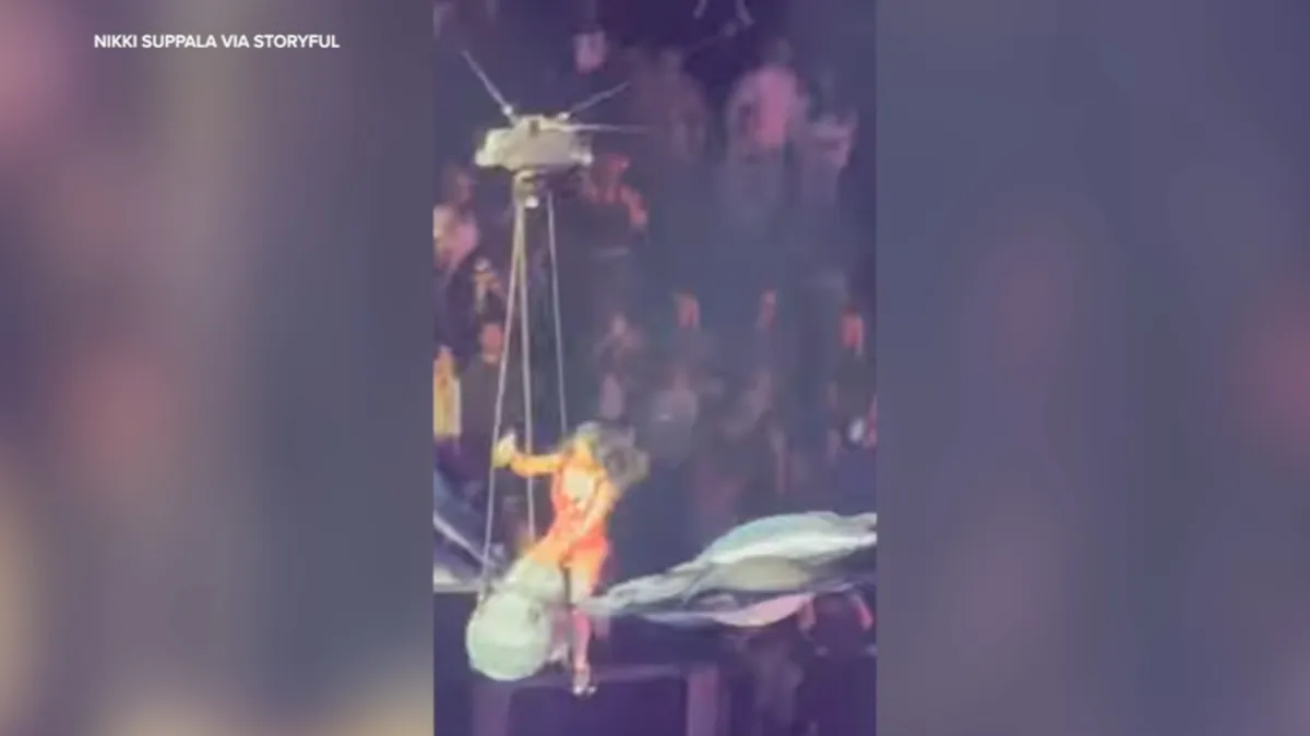 Katy Perry's Terrifying Midair Mishap During San Francisco Concert