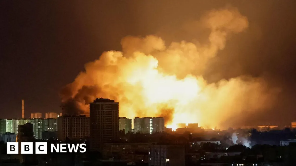 Kyiv Under Fire: Major Russian Missile and Drone Assault Injures 14