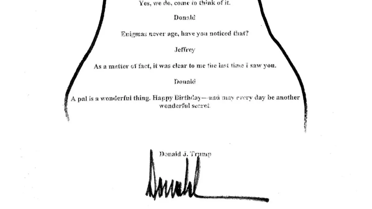 MAGA Influencers Dismiss Trump’s Alleged Ties to Epstein: A Forged Signature Controversy
