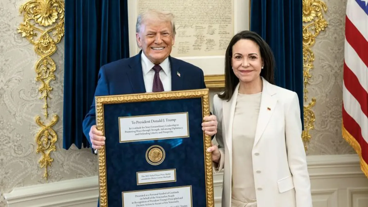 María Corina Machado Presents Nobel Peace Prize to Trump: What’s Next for Venezuela?