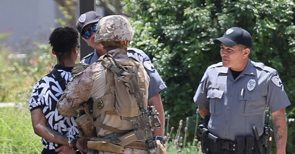 Marines Detain Civilian in Unprecedented Move Amid Protests in Los Angeles