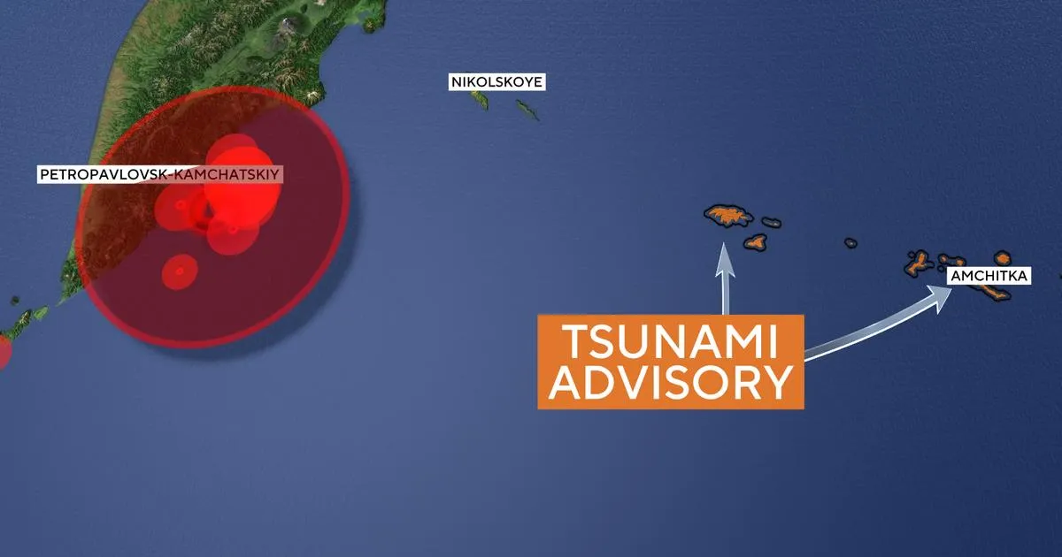 Massive 7.8 Magnitude Earthquake Strikes Kamchatka, Tsunami Warnings Issued