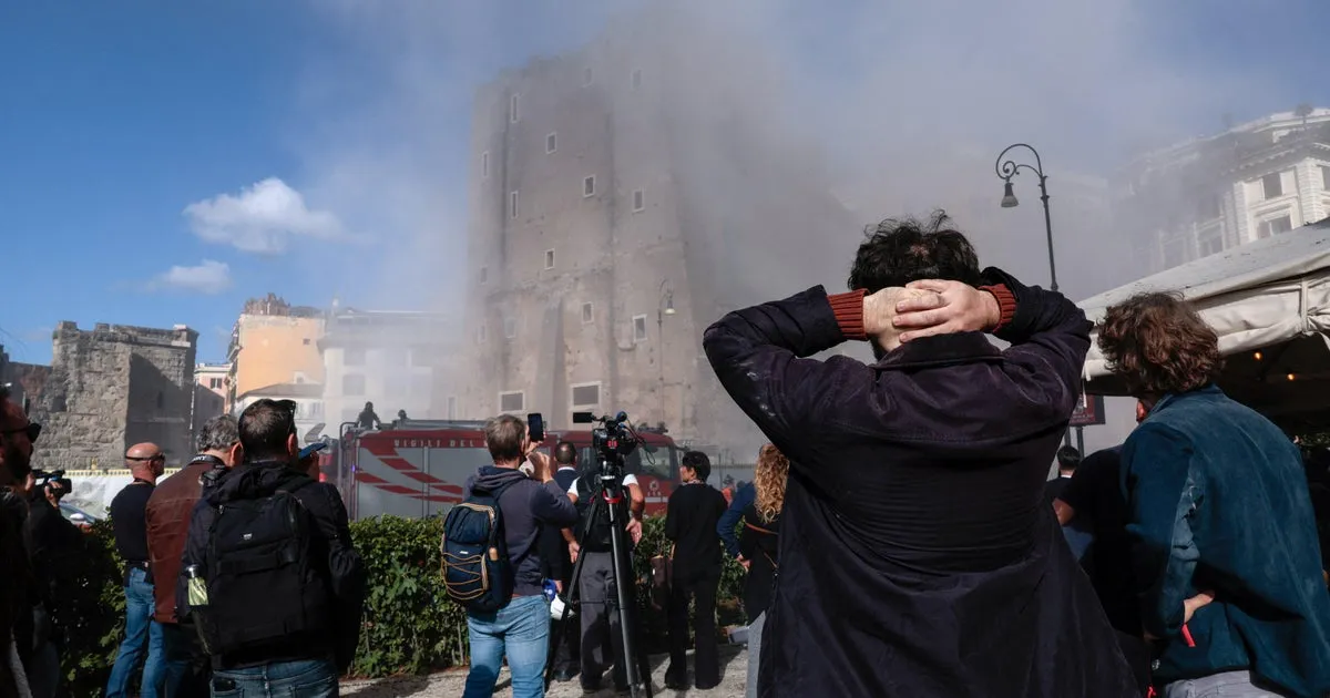 Medieval Tower Collapse in Rome: A Worker Critically Injured