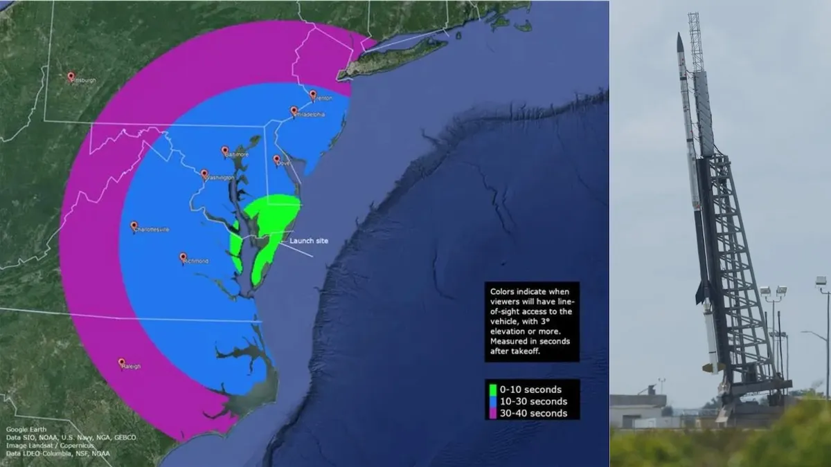 NASA's Spectacular Rocket Launch: A Colorful Display of Science and Technology