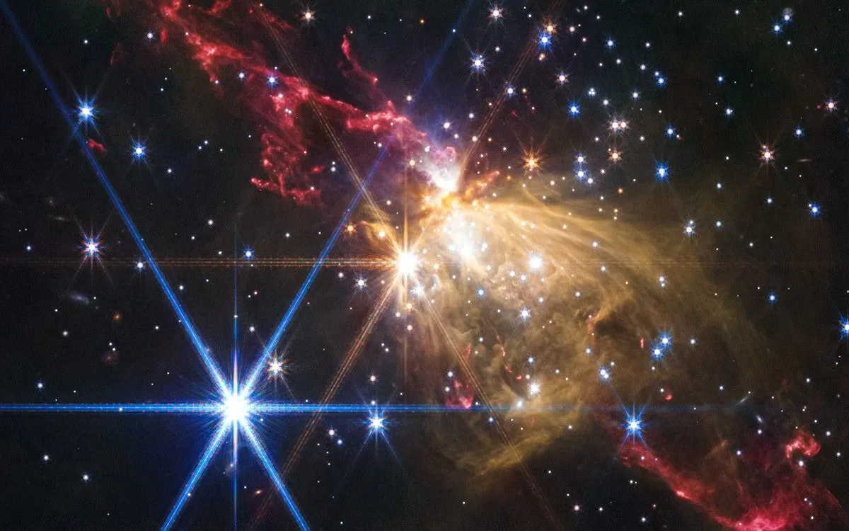 NASA's Webb Telescope Captures Spectacular Stellar Eruption: A Cosmic Birth Announcement