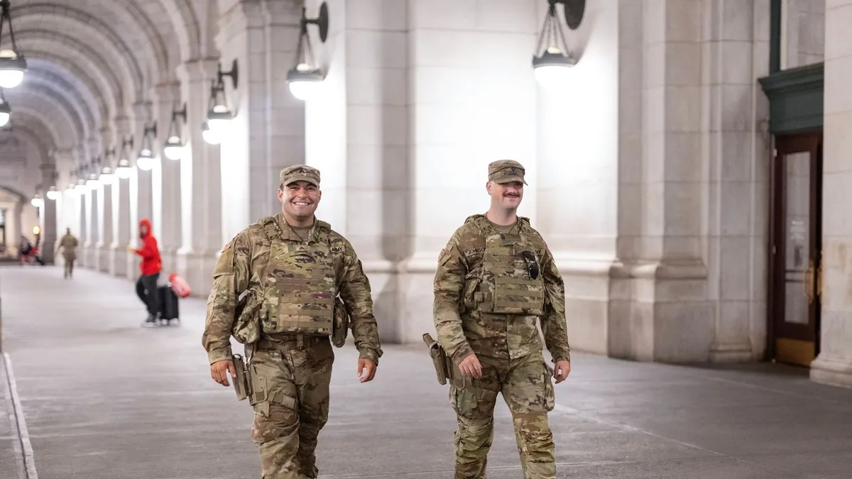 National Guard Troops Armed for Trump's Crime Crackdown in D.C.