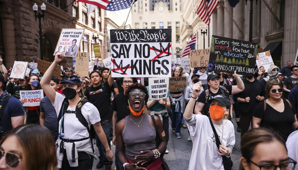 Nationwide 'No Kings' Protests Erupt Against Trump Administration's Authoritarian Moves