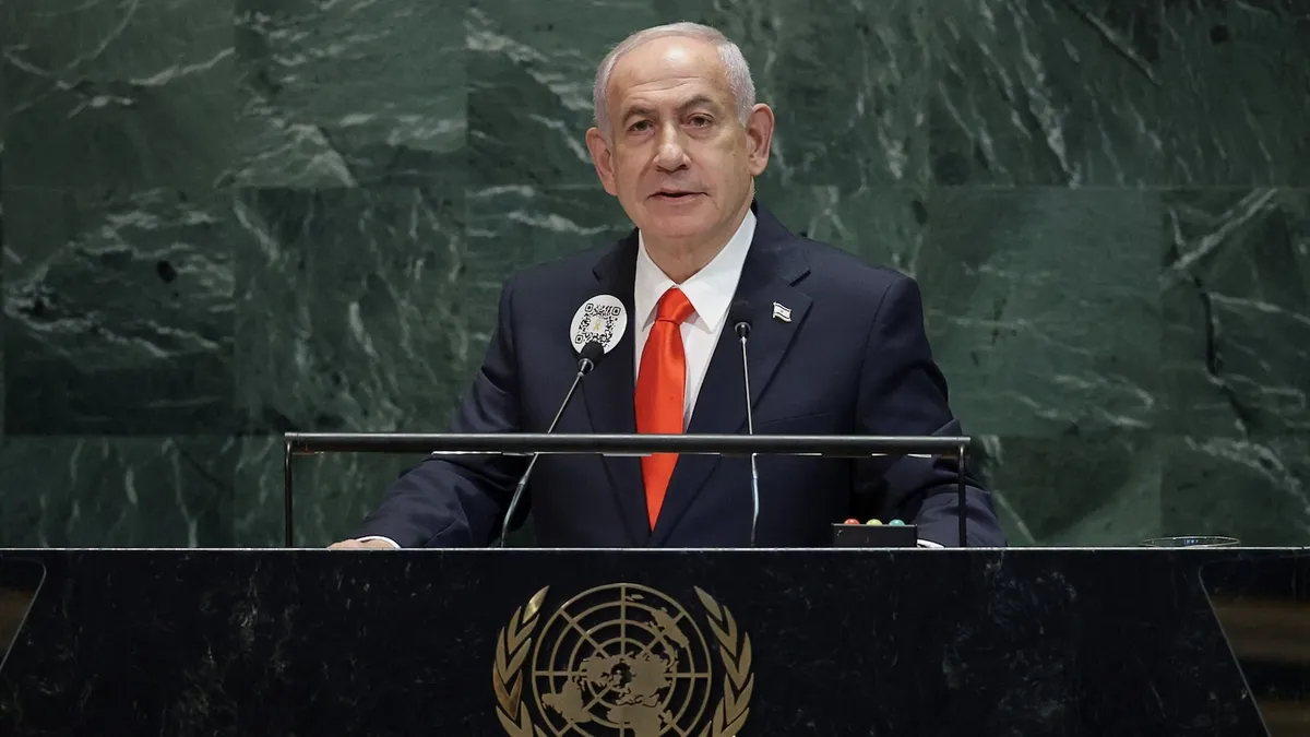 Netanyahu's Defiant Speech at UN: Calls to Finish Hamas and Free Hostages