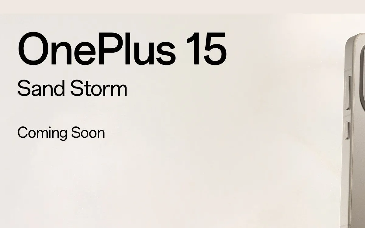 OnePlus 15 Unveils Groundbreaking 'Sand Storm' Edition with Aerospace-Grade Durability