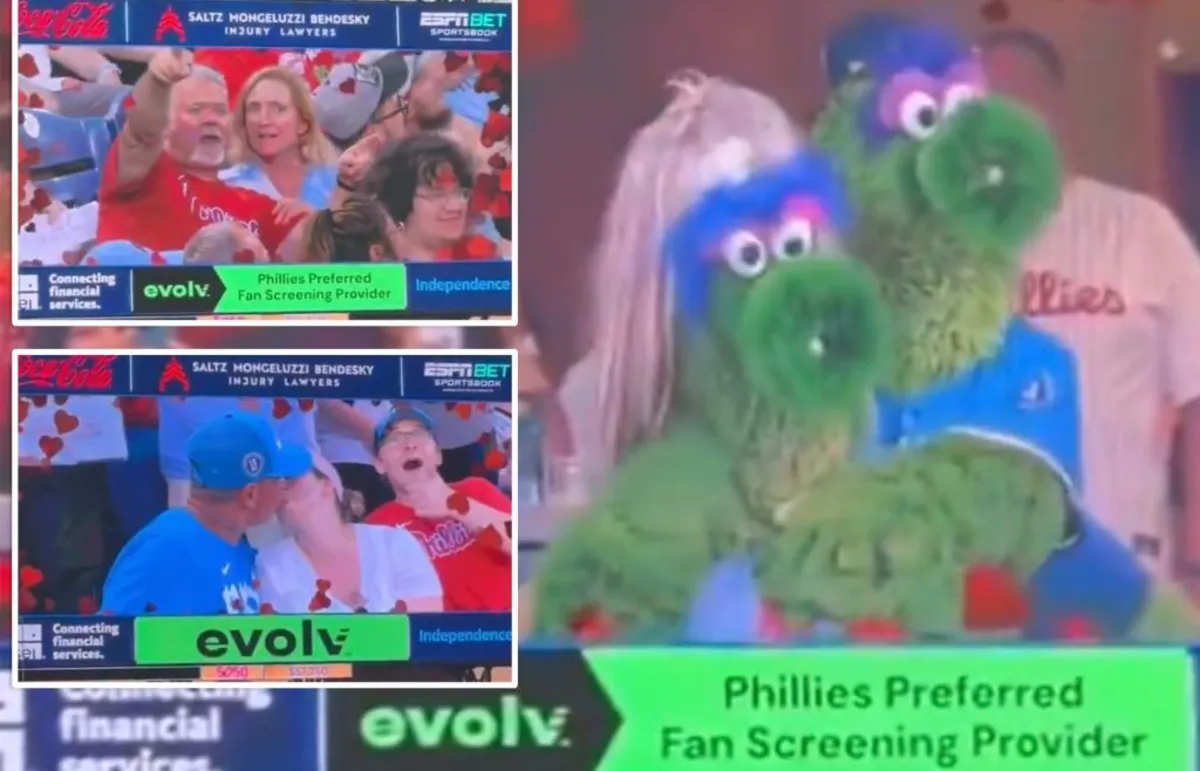 Phillies Recreate Viral Coldplay Kiss Cam Moment During Game!