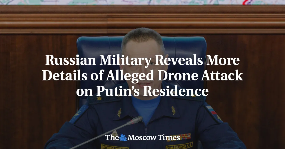 Russia Claims Major Drone Attack on Putin's Residence: What You Need to Know