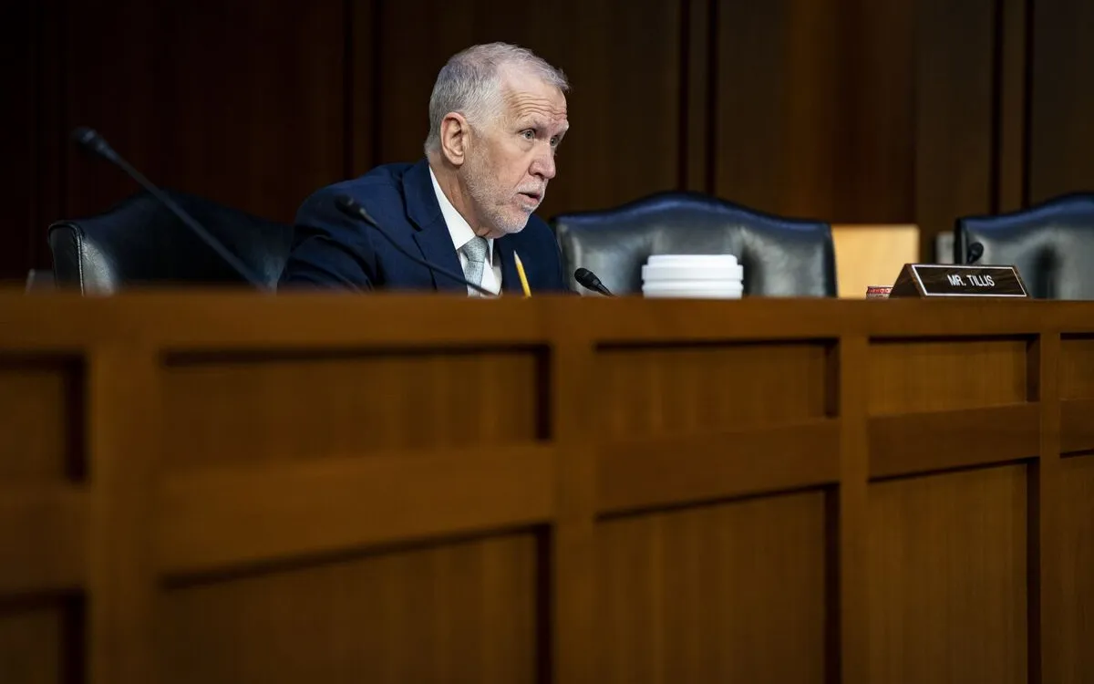 Senator Thom Tillis Expects Delay on Controversial 'Revenge Tax' Implementation
