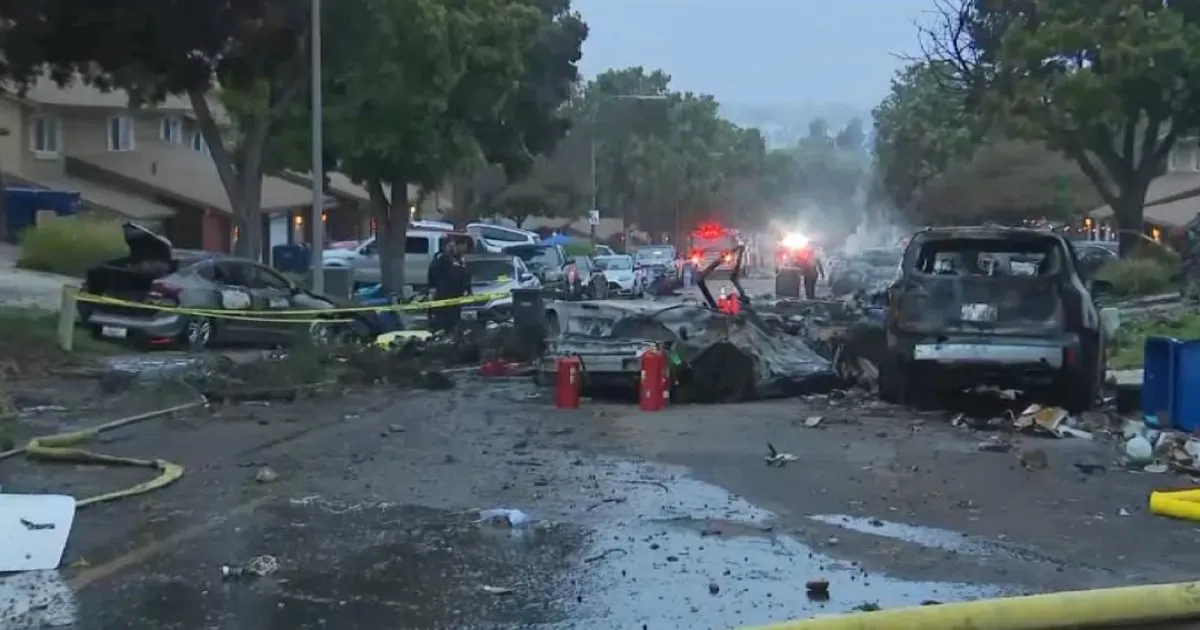 Small Plane Crashes into San Diego Military Housing, Sparking Fires