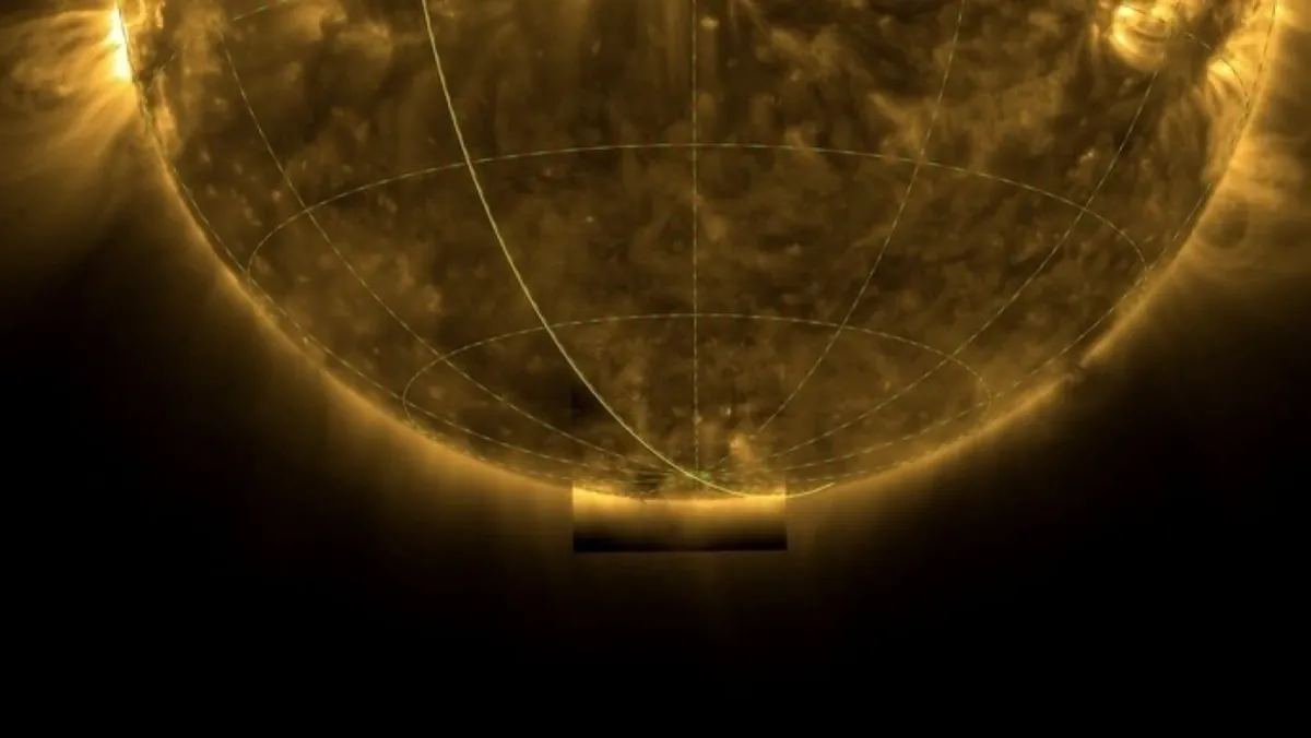 Solar Orbiter Captures Stunning First Images of the Sun's Chaotic Southern Region