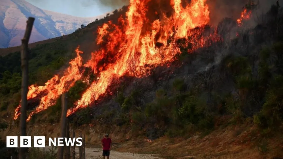Southern Europe Battles Intense Wildfires Amid Record Heatwave