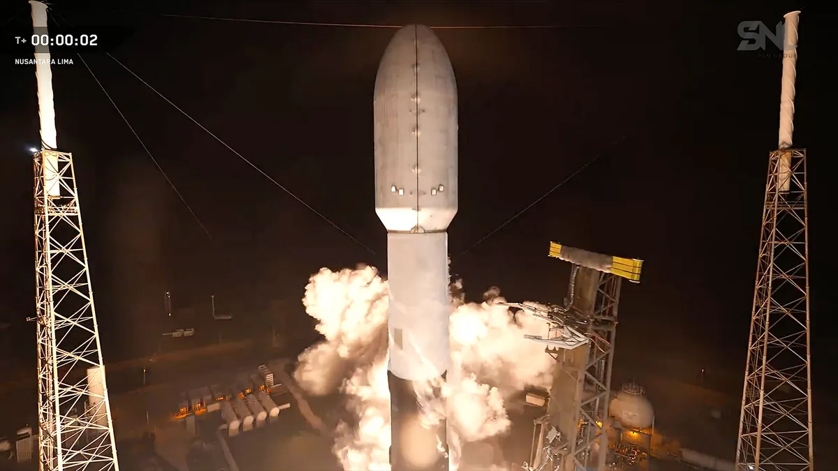 SpaceX Launches Nusantara Lima Satellite to Boost Indonesia's Telecom Network