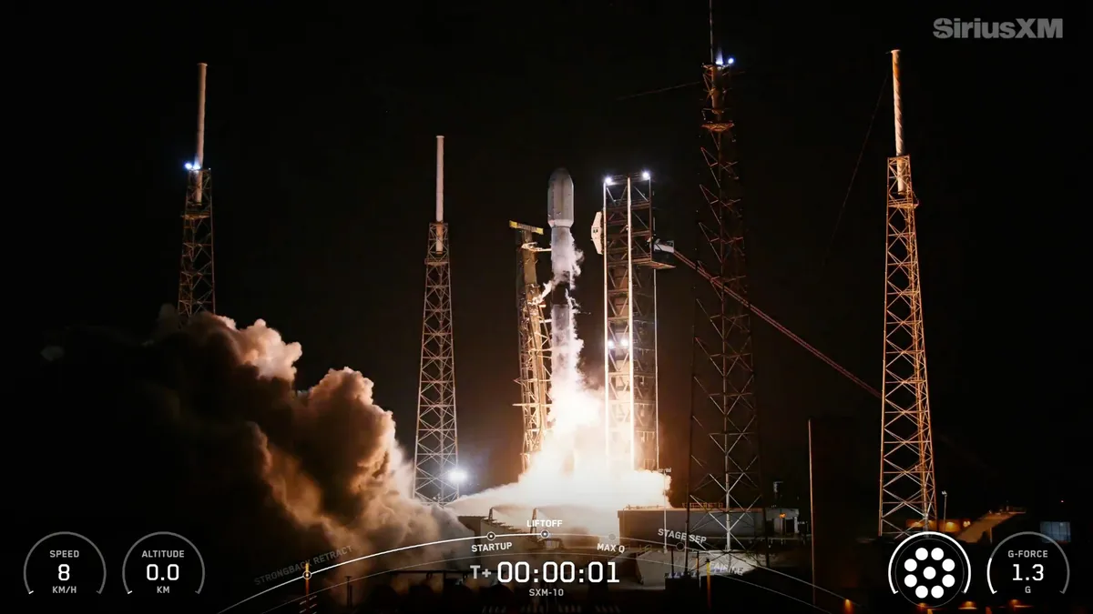 SpaceX Successfully Launches SXM-10 Satellite for SiriusXM