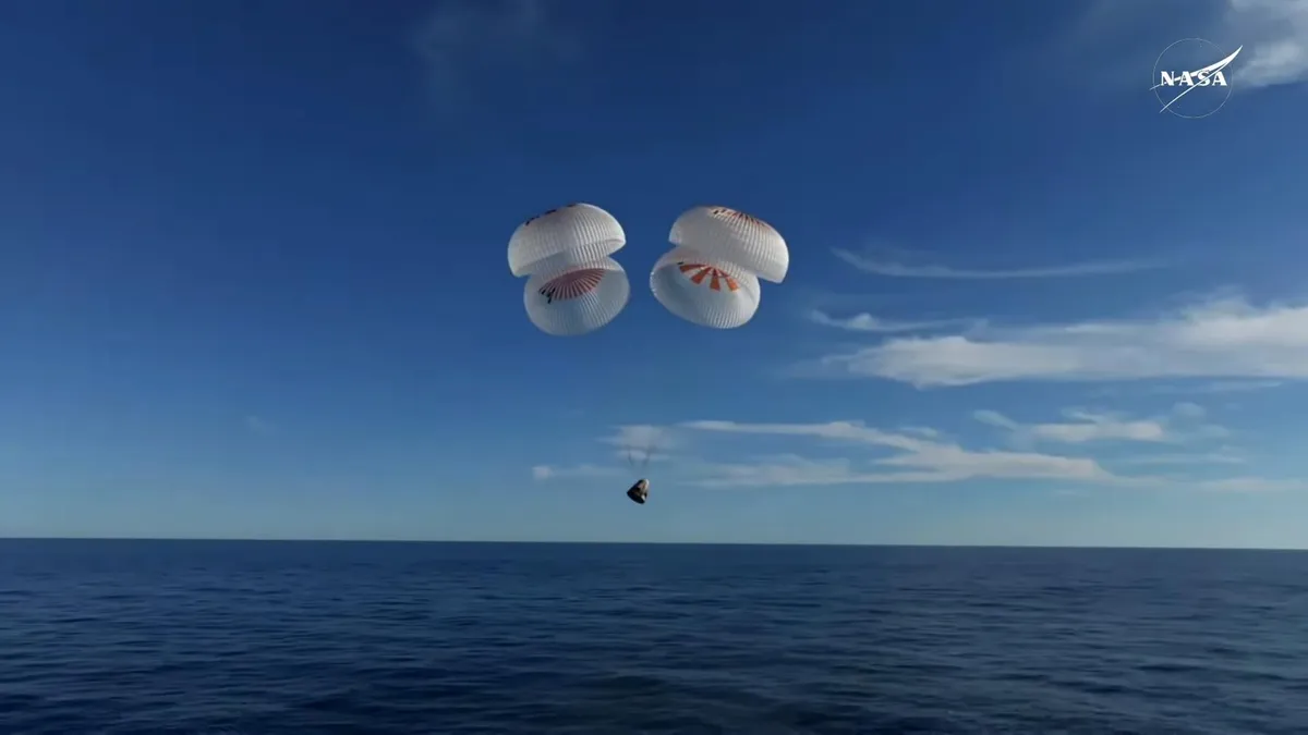 SpaceX's Crew-10 Astronauts Set for Historic Splashdown in Pacific Ocean Today
