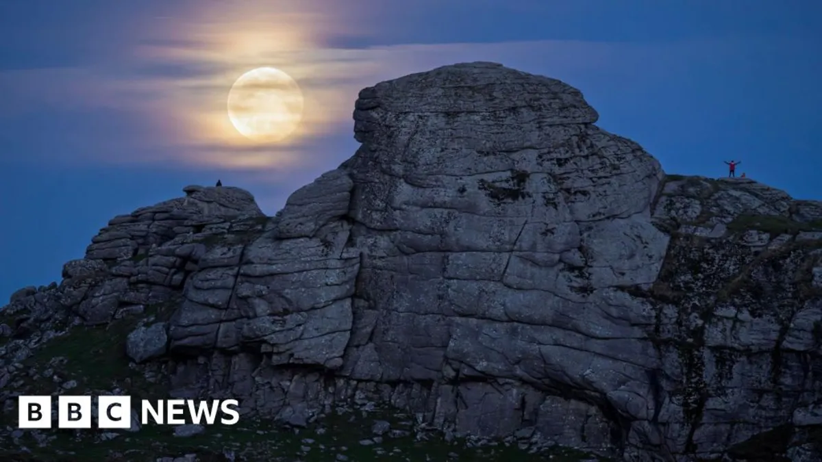 Spectacular Supermoon Illuminates Dartmoor: A Celestial Wonder