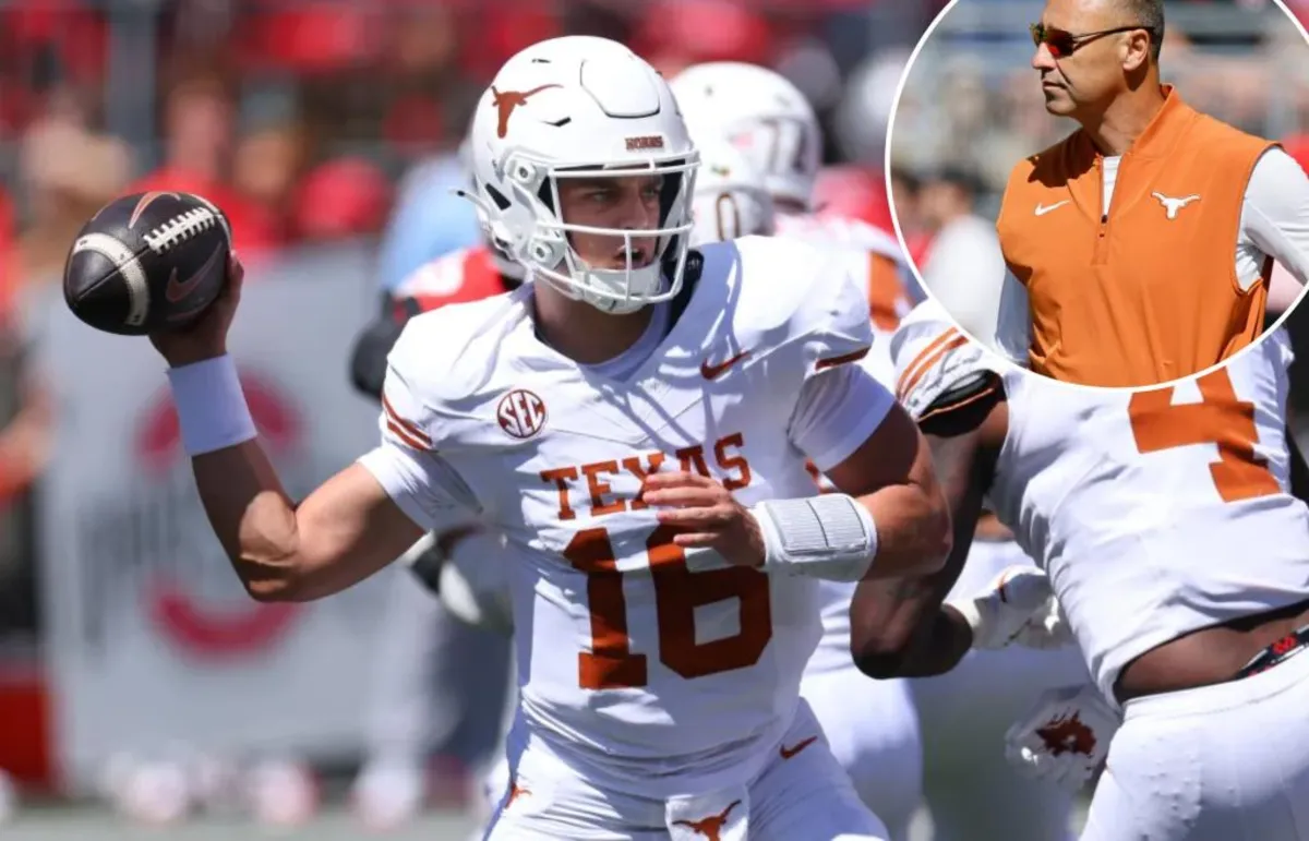 Texas Coach Steve Sarkisian Defends Arch Manning After Rocky Debut